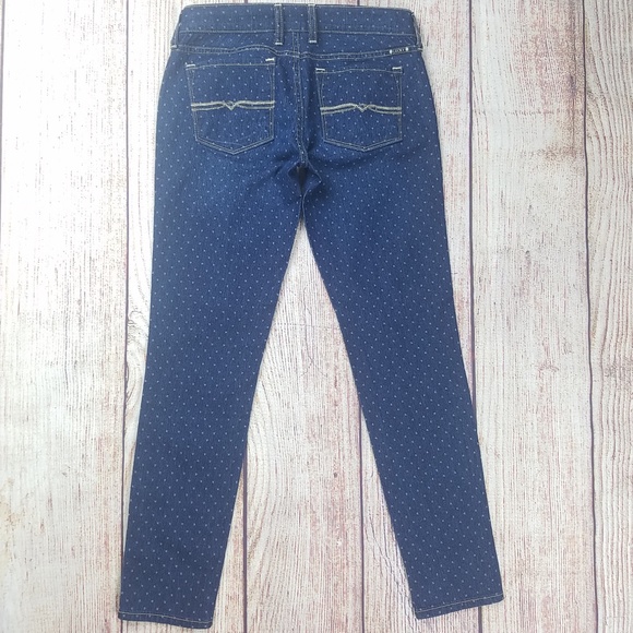 Lucky Brand skinny jeans crop polka dot size 00 - Picture 2 of 8